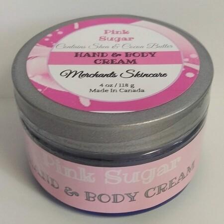 Hand & Body Butter - Sweet Pink Sugar - 4 oz/118 grams
