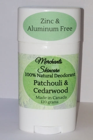 Cedarwood & Patchouli Tree Natural Deodorant