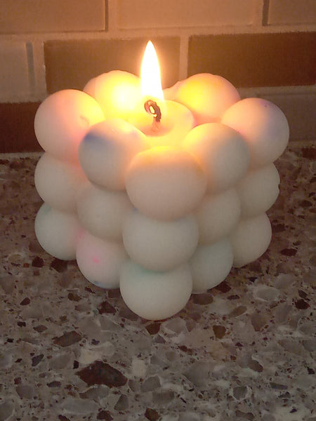 Bubble Cube Candle - Soy Wax - Unique Candle