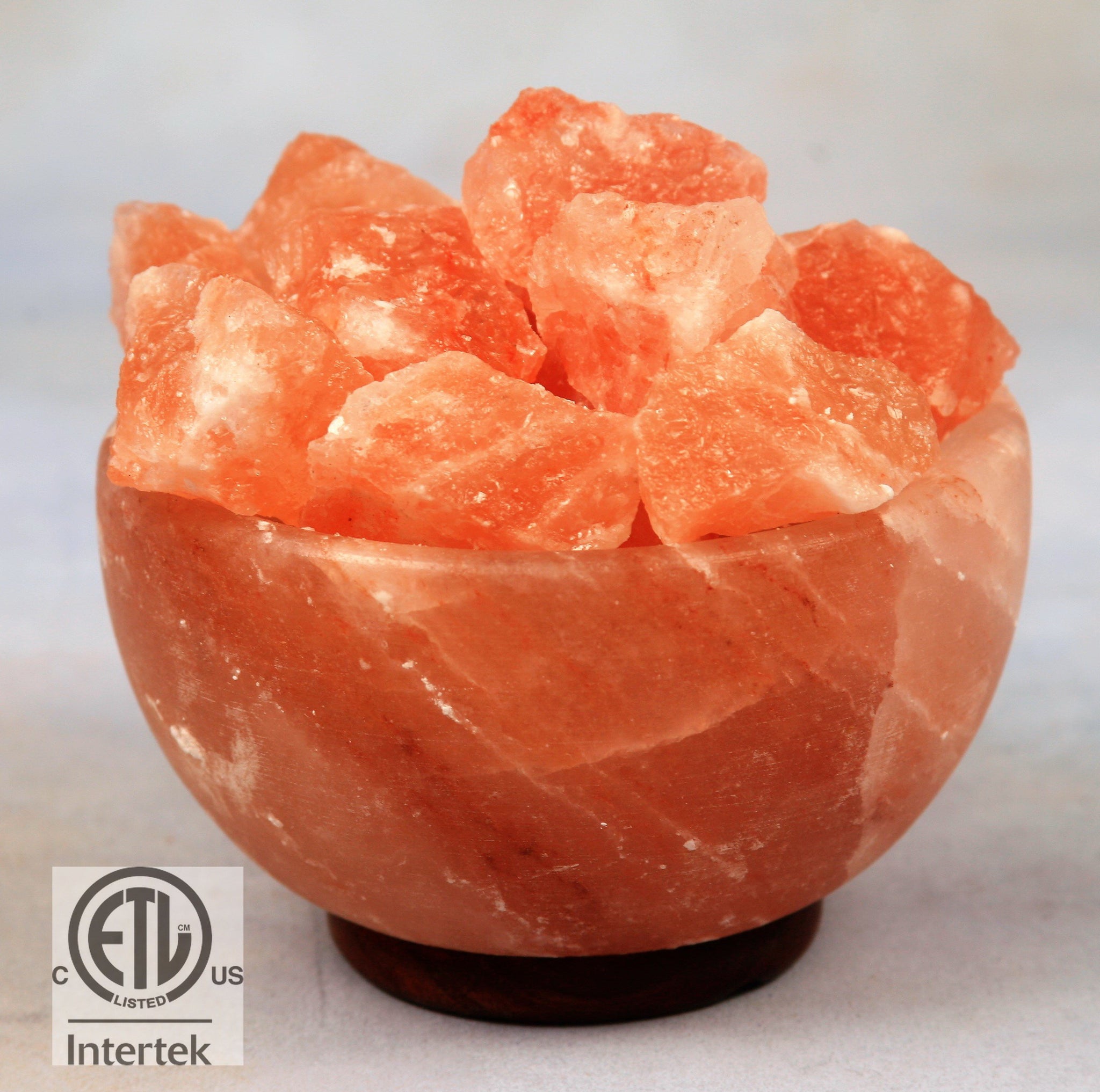 Himalayan Salt Lamp - Fire / Prosperity Bowl with salt chunks